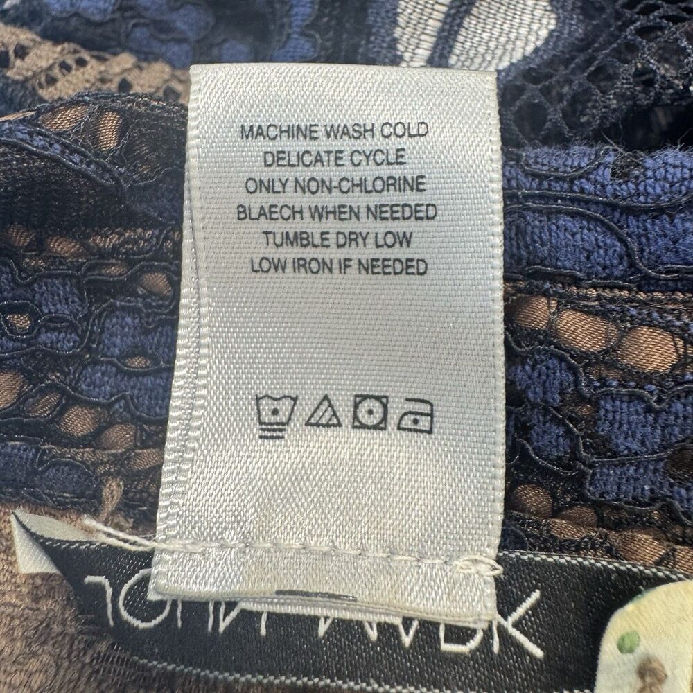 John Mark Patchwork Button Up Tunic Size L Floral… - image 7